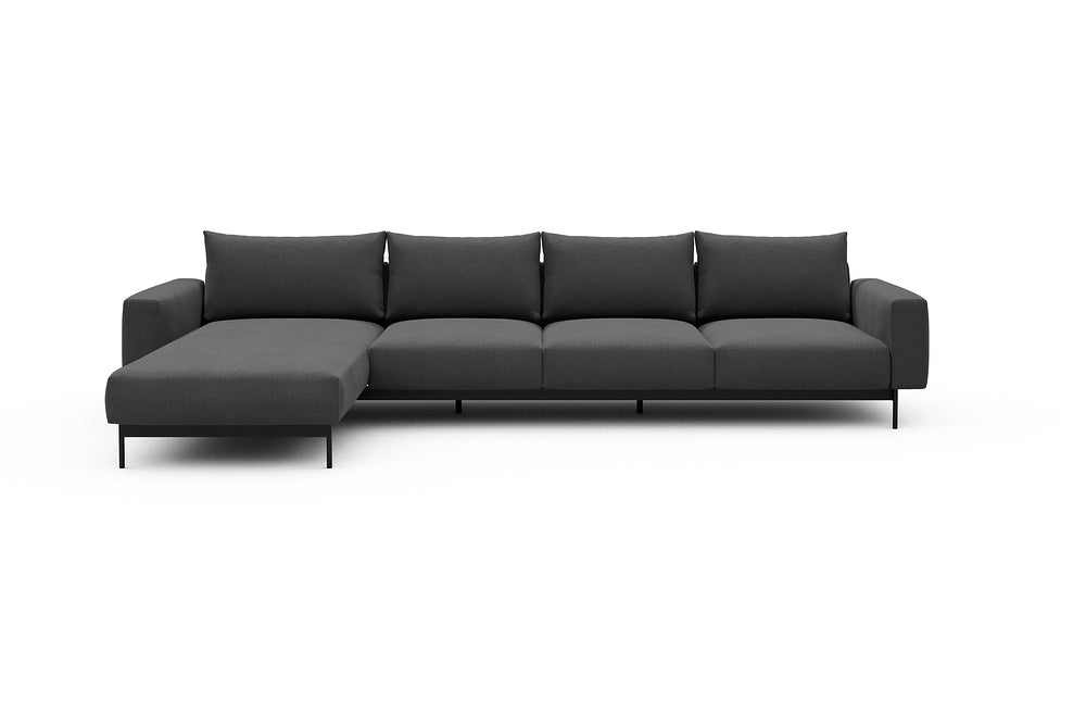 Arthon Modular Sofa - B3M - 350 x 185 cm - Chaise + 3 Seater - 441 Satya Warm Zinc