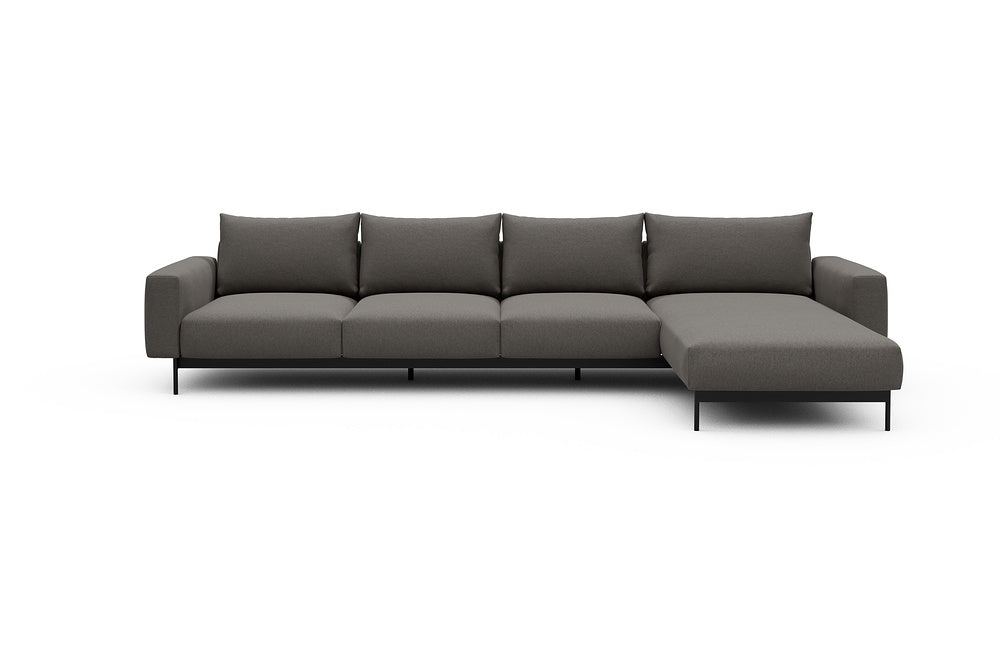 Arthon Modular Sofa - B3 - 350 x 185 cm - 3 Seater + Chaise - 446 Satya Taupe Brown