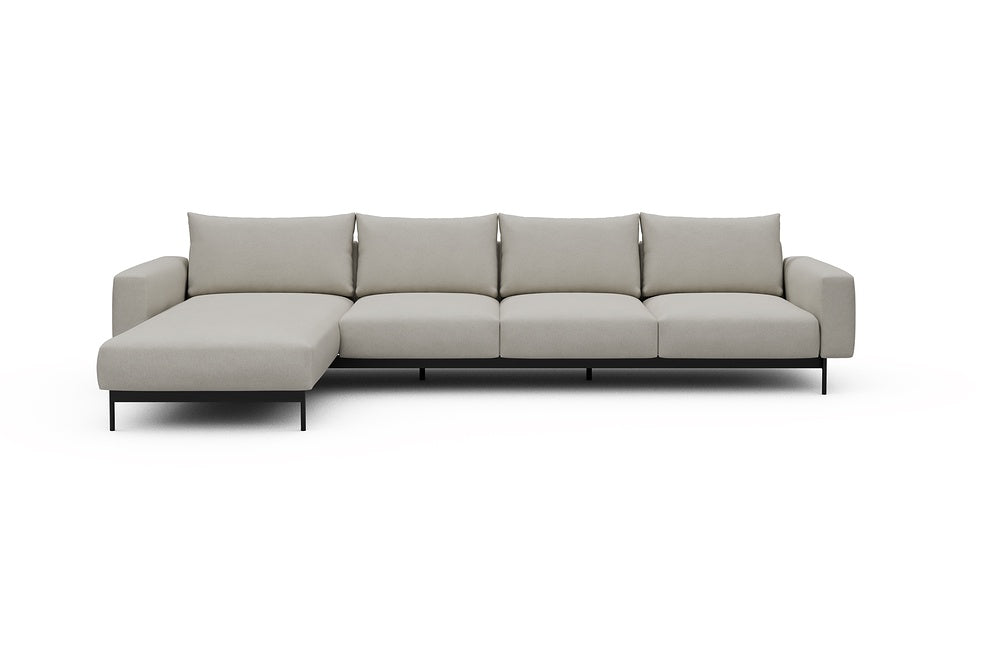 Arthon Modular Sofa - B3M - 350 x 185 cm - Chaise + 3 Seater - 487 Denari Clean Beige