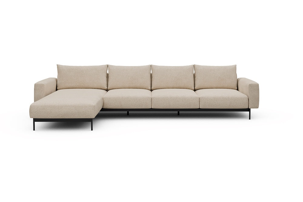 Arthon Modular Sofa - B3M - 350 x 185 cm - Chaise + 3 Seater - 496 Casone Natural Beigie