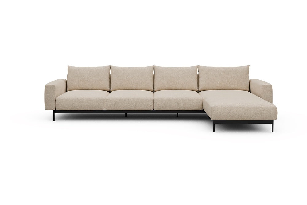 Arthon Modular Sofa - B3 - 350 x 185 cm - 3 Seater + Chaise - 496 Casone Natural Beigie