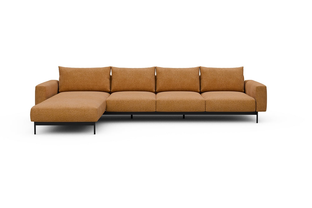Arthon Modular Sofa - B3M - 350 x 185 cm - Chaise + 3 Seater - 497 Casone Warm Yellow