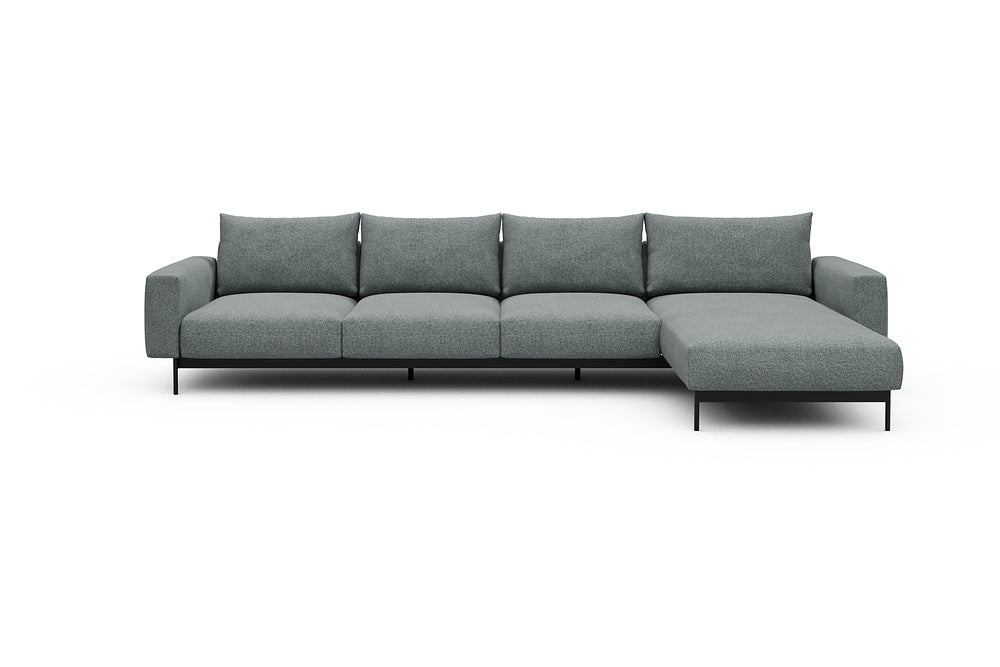 Arthon Modular Sofa - B3 - 350 x 185 cm - 3 Seater + Chaise - 499 Casone Light mixed Green
