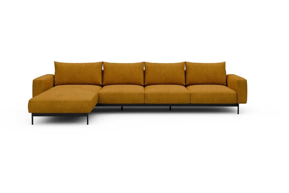Arthon Modular Sofa - B3M - 350 x 185 cm - Chaise + 3 Seater - 536 Bouclé Ochre