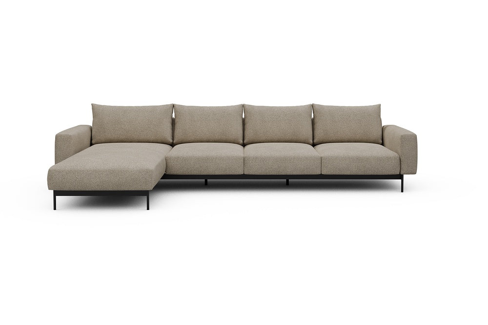 Arthon Modular Sofa - B3M - 350 x 185 cm - Chaise + 3 Seater - 539 Bouclé Beige