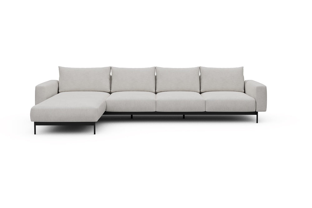 Arthon Modular Sofa - B3M - 350 x 185 cm - Chaise + 3 Seater - 574 Vivus Dusty Off White