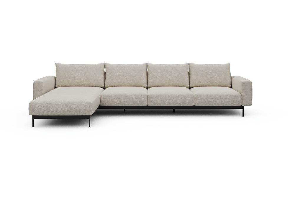 Arthon Modular Sofa - B3M - 350 x 185 cm - Chaise + 3 Seater - 584 Argus Natural