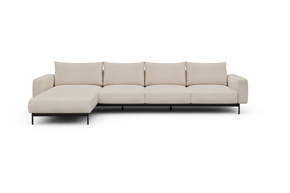 Arthon Modular Sofa - B3M - 350 x 185 cm - Chaise + 3 Seater - 594 Corduroy Ivory