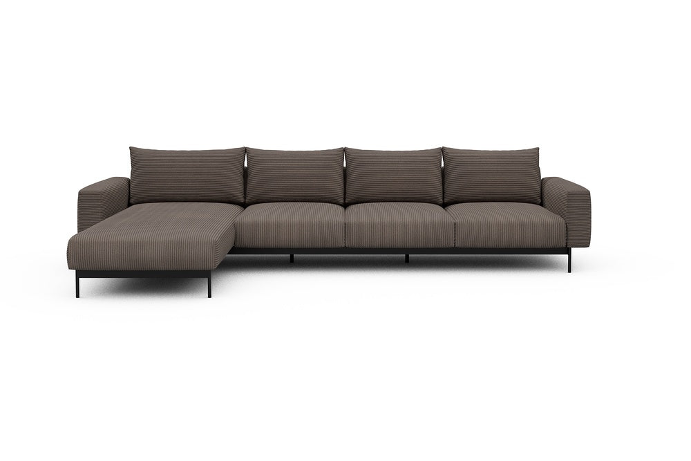 Arthon Modular Sofa - B3M - 350 x 185 cm - Chaise + 3 Seater - 596 Corduroy Mocha