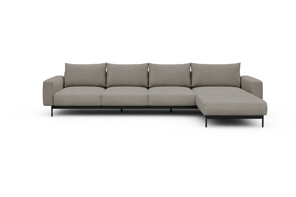 Arthon Modular Sofa - B3 - 350 x 185 cm - 3 Seater + Chaise - 603 Corduroy Beige