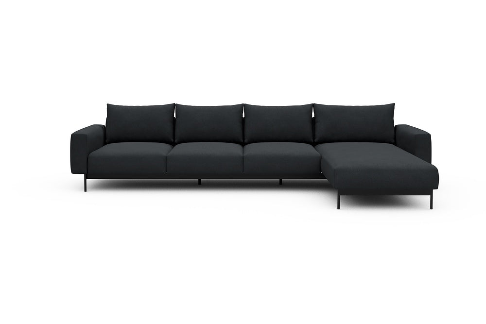 Arthon Modular Sofa - B3 - 350 x 185 cm - 3 Seater + Chaise - 766 Cura Anthracite