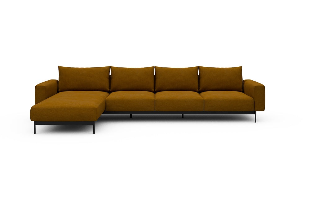 Arthon Modular Sofa - B3M - 350 x 185 cm - Chaise + 3 Seater - 767 Cura Apricot