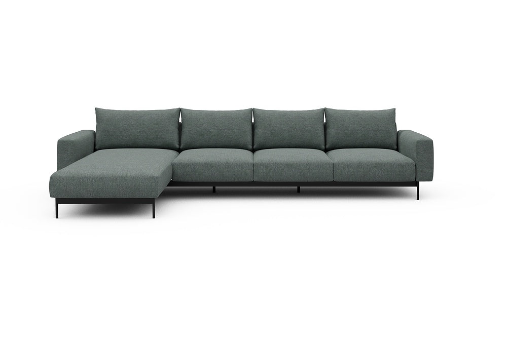 Arthon Modular Sofa - B3M - 350 x 185 cm - Chaise + 3 Seater - 770 Carreno Cielo Blue