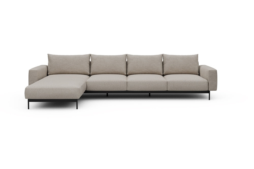 Arthon Modular Sofa - B3M - 350 x 185 cm - Chaise + 3 Seater - 816 Aivi Lace Beige
