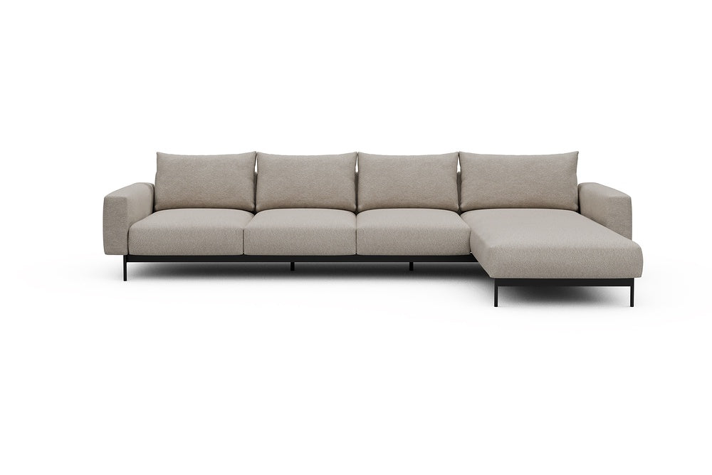Arthon Modular Sofa - B3 - 350 x 185 cm - 3 Seater + Chaise - 816 Aivi Lace Beige