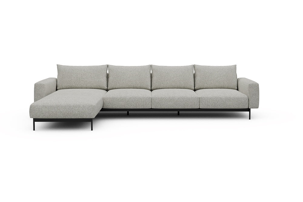 Arthon Modular Sofa - B3M - 350 x 185 cm - Chaise + 3 Seater - 867 Vanora Warm Sand
