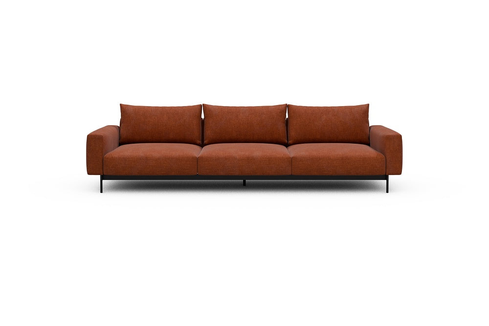 Arthon Modular Sofa - C3 - 305 x 100 cm - 3 Seater - 412 Esina Rust Orange