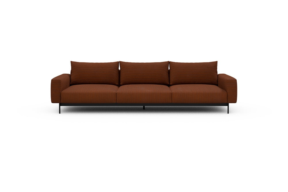 Arthon Modular Sofa - C3 - 305 x 100 cm - 3 Seater - 595 Corduroy Burnt-Orange