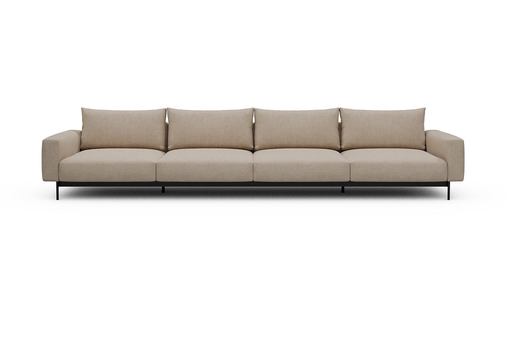 Arthon Modular Sofa - C4 - 395 x 100 cm - 4 Seater - 410 Esina Almond Beige