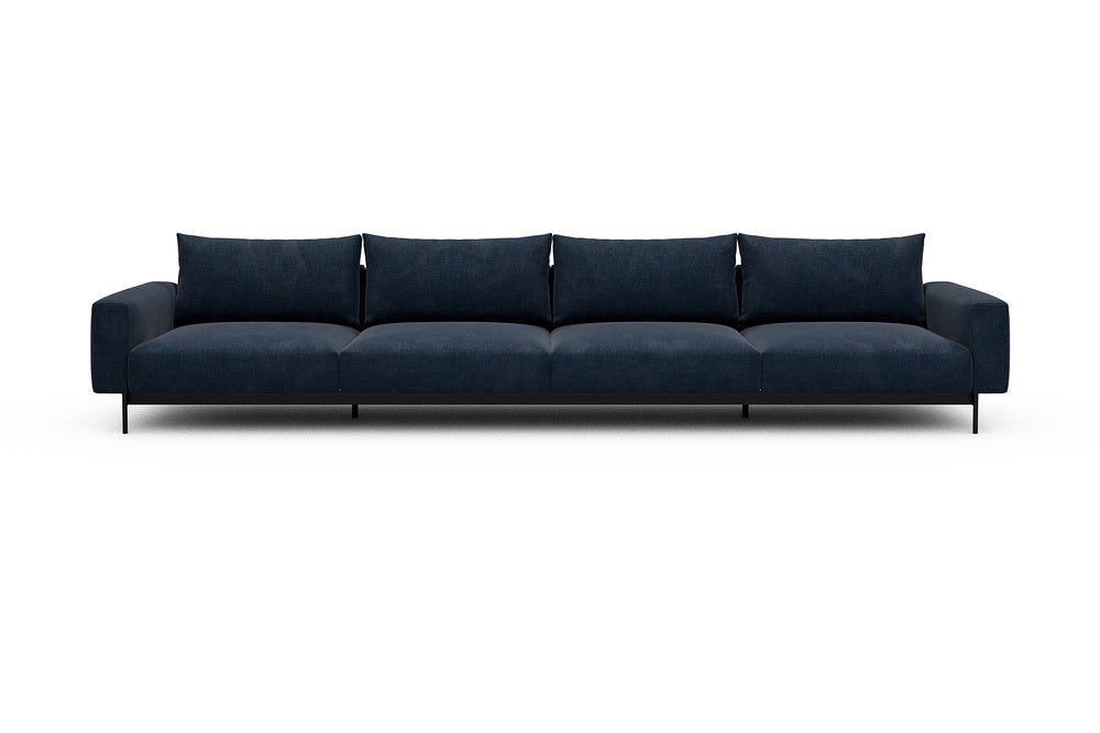 Arthon Modular Sofa - C4 - 395 x 100 cm - 4 Seater - 414 Esina Indigo Blue