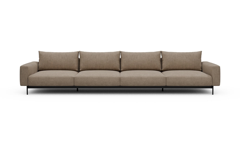 Arthon Modular Sofa - C4 - 395 x 100 cm - 4 Seater - 417 Esina Mocha