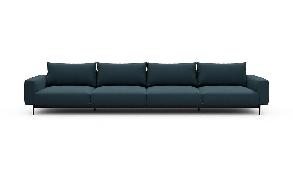 Arthon Modular Sofa - C4 - 395 x 100 cm - 4 Seater - 443 Satya Deep Blue