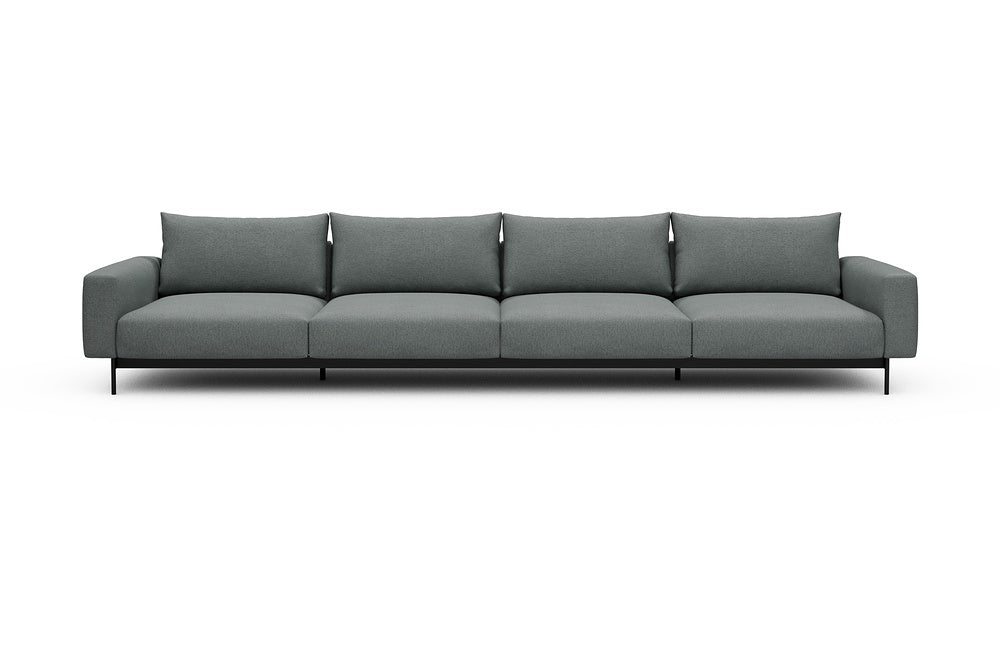 Arthon Modular Sofa - C4 - 395 x 100 cm - 4 Seater - 485 Denari Soft Grey