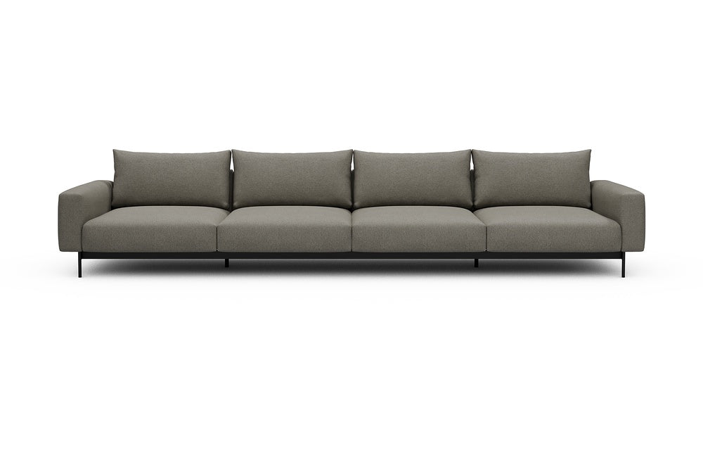 Arthon Modular Sofa - C4 - 395 x 100 cm - 4 Seater - 486 Denari Warm Grey