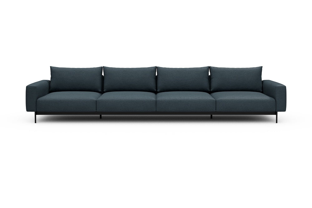 Arthon Modular Sofa - C4 - 395 x 100 cm - 4 Seater - 489 Denari Royal Blue