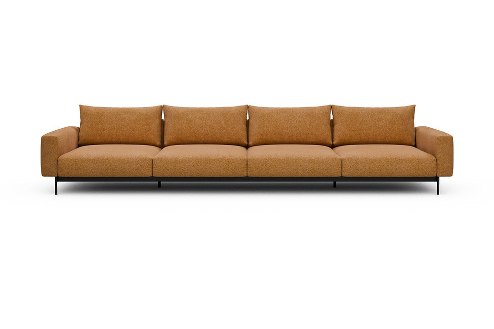 Arthon Modular Sofa - C4 - 395 x 100 cm - 4 Seater - 497 Casone Warm Yellow