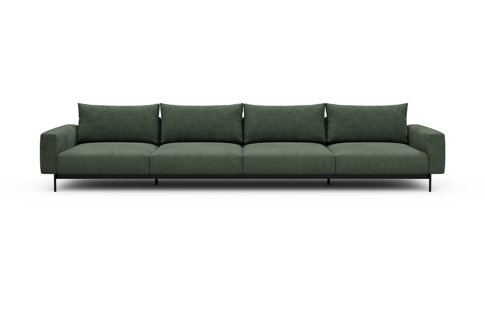 Arthon Modular Sofa - C4 - 395 x 100 cm - 4 Seater - 498 Casone Forest Green
