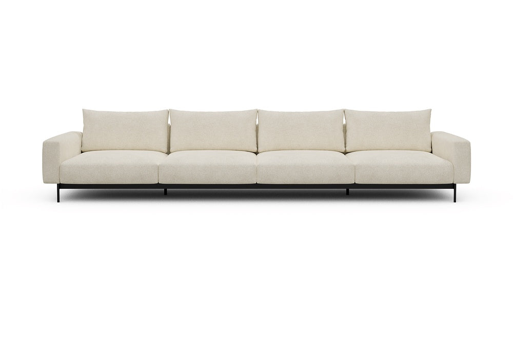 Arthon Modular Sofa - C4 - 395 x 100 cm - 4 Seater - 531 Bouclé Off White