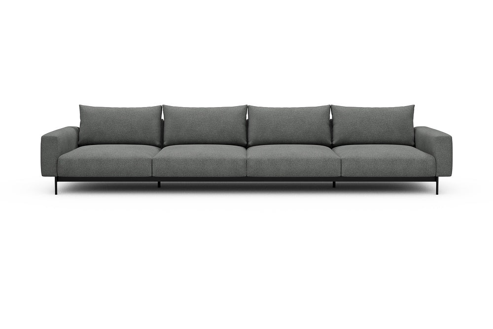 Arthon Modular Sofa - C4 - 395 x 100 cm - 4 Seater - 533 Bouclé Ash Grey