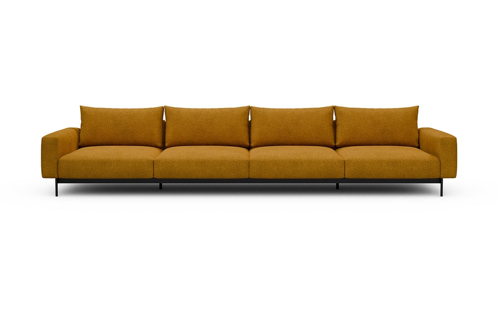 Arthon Modular Sofa - C4 - 395 x 100 cm - 4 Seater - 536 Bouclé Ochre