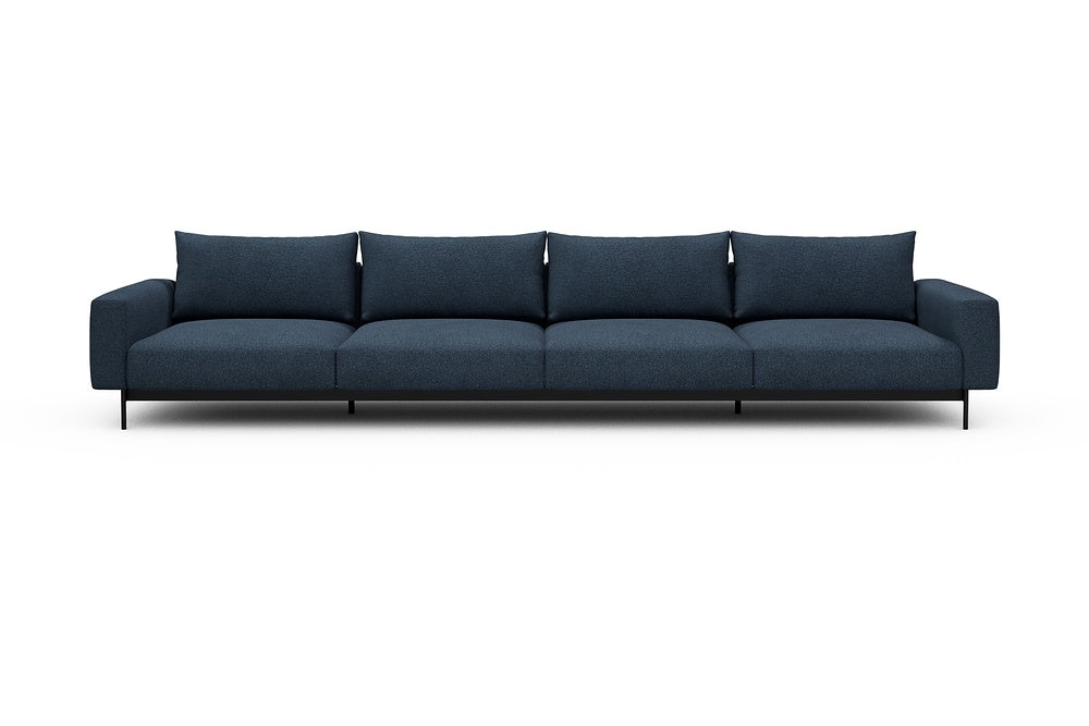 Arthon Modular Sofa - C4 - 395 x 100 cm - 4 Seater - 537 Bouclé Blue