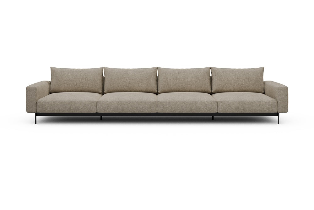 Arthon Modular Sofa - C4 - 395 x 100 cm - 4 Seater - 539 Bouclé Beige