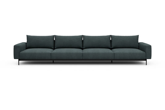 Arthon Modular Sofa - C4 - 395 x 100 cm - 4 Seater - 573 Vivus Dusty Blue