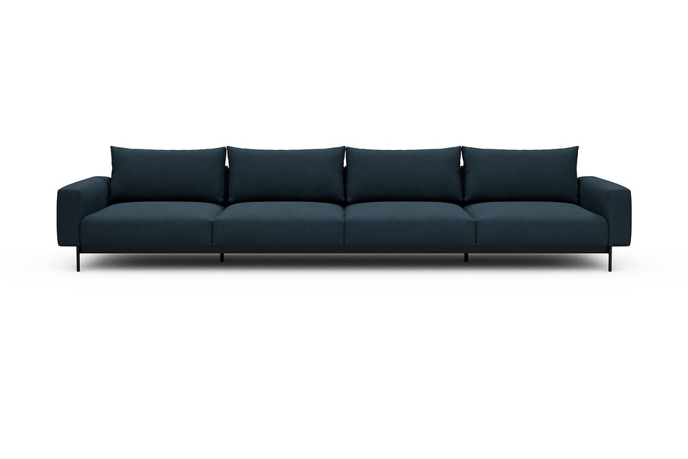 Arthon Modular Sofa - C4 - 395 x 100 cm - 4 Seater - 580 Argus Navy Blue