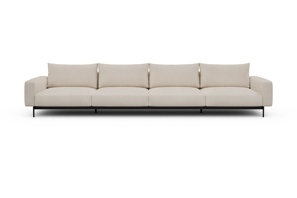 Arthon Modular Sofa - C4 - 395 x 100 cm - 4 Seater - 594 Corduroy Ivory