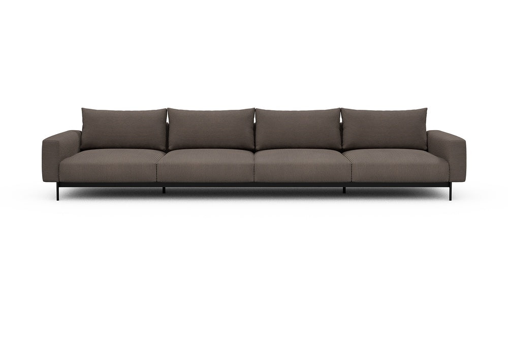 Arthon Modular Sofa - C4 - 395 x 100 cm - 4 Seater - 596 Corduroy Mocha