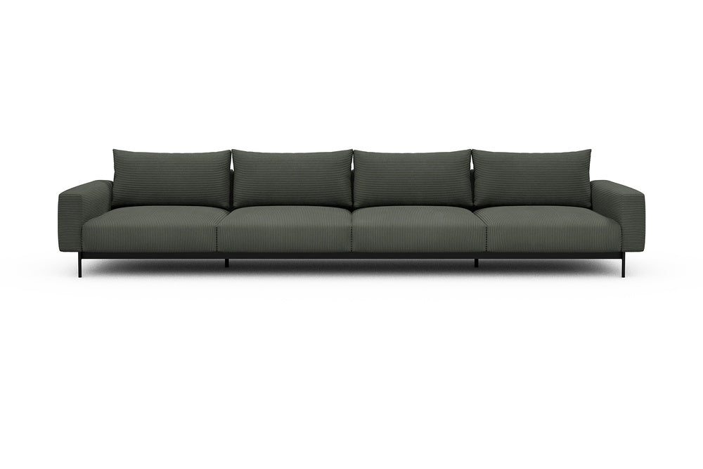 Arthon Modular Sofa - C4 - 395 x 100 cm - 4 Seater - 598 Corduroy Sage