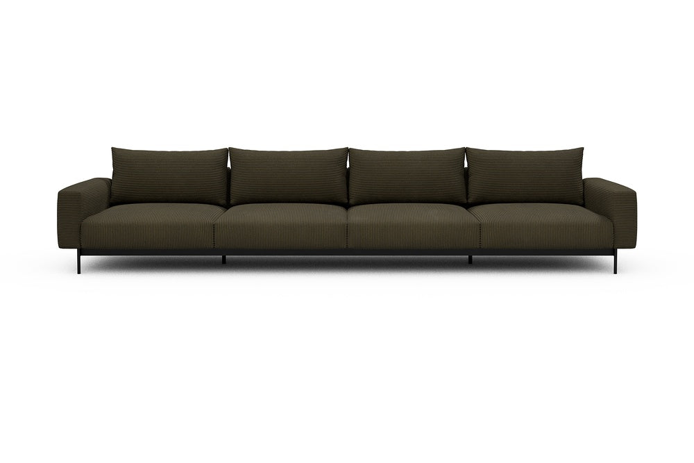 Arthon Modular Sofa - C4 - 395 x 100 cm - 4 Seater - 599 Corduroy Olive