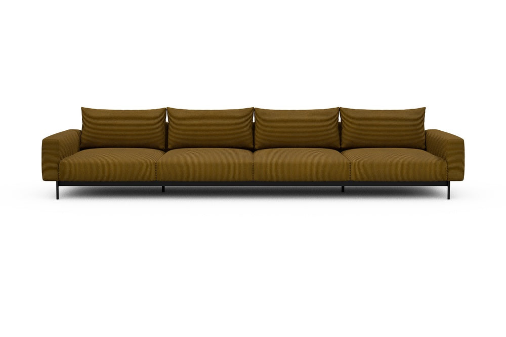 Arthon Modular Sofa - C4 - 395 x 100 cm - 4 Seater - 601 Corduroy Ochre