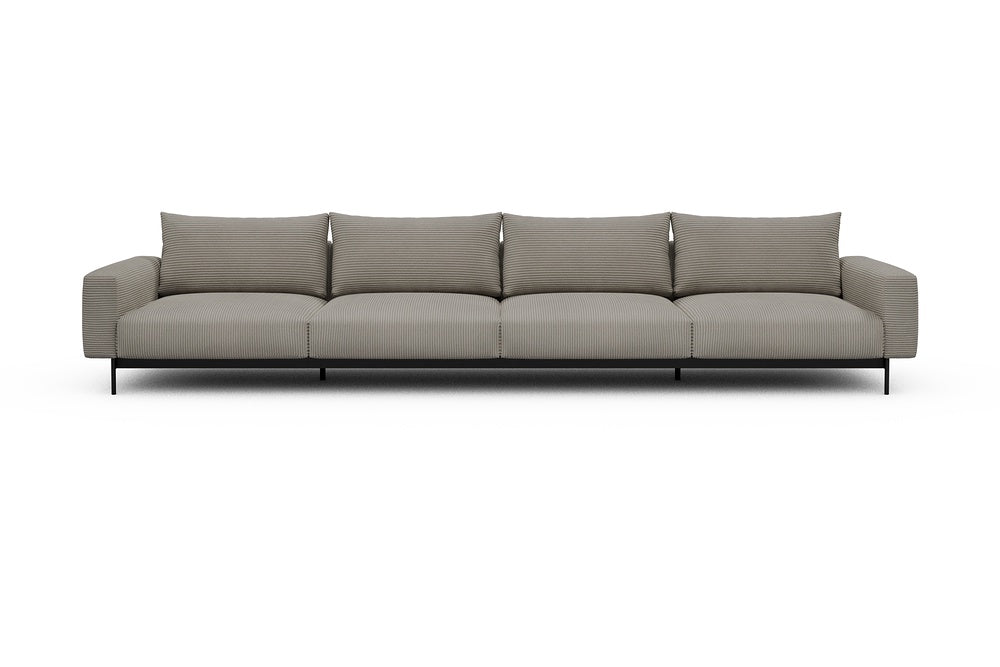 Arthon Modular Sofa - C4 - 395 x 100 cm - 4 Seater - 603 Corduroy Beige