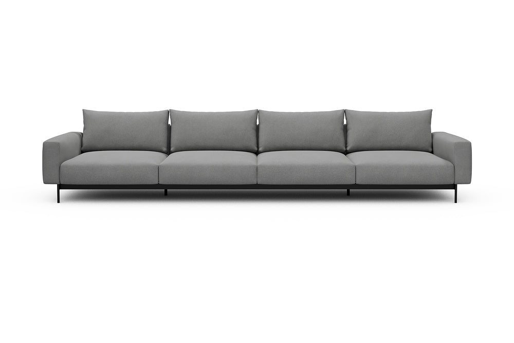 Arthon Modular Sofa - C4 - 395 x 100 cm - 4 Seater - 764 Cura Sand Grey