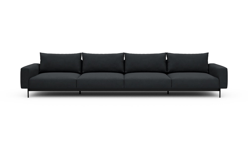 Arthon Modular Sofa - C4 - 395 x 100 cm - 4 Seater - 766 Cura Anthracite