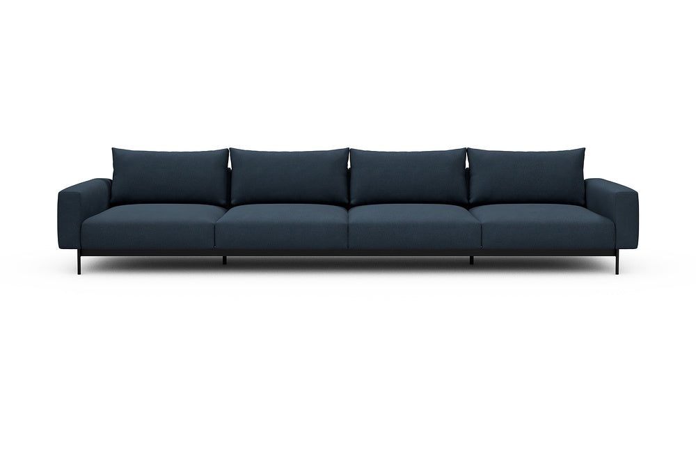 Arthon Modular Sofa - C4 - 395 x 100 cm - 4 Seater - 768 Cura Oxford Blue