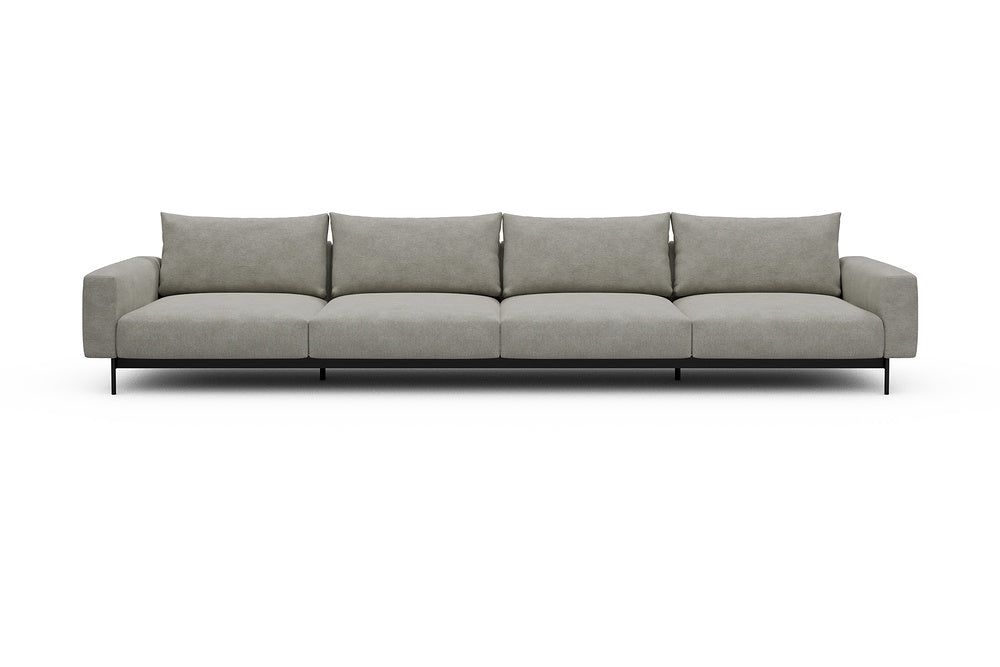 Arthon Modular Sofa - C4 - 395 x 100 cm - 4 Seater - 773 Carreno Moon Stone White