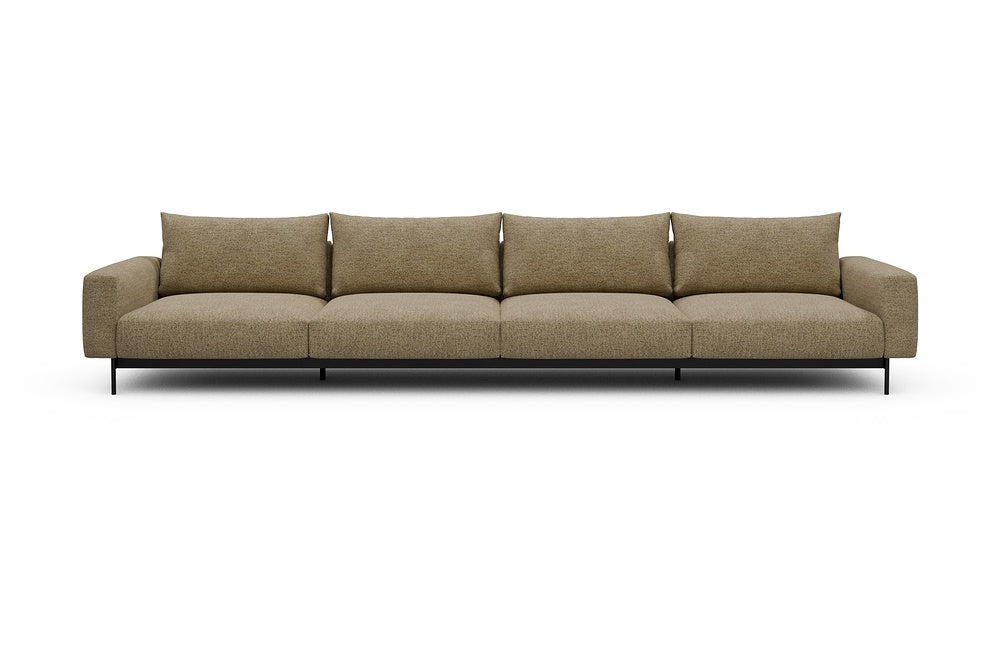 Arthon Modular Sofa - C4 - 395 x 100 cm - 4 Seater - 774 Carreno Sicilian Yellow