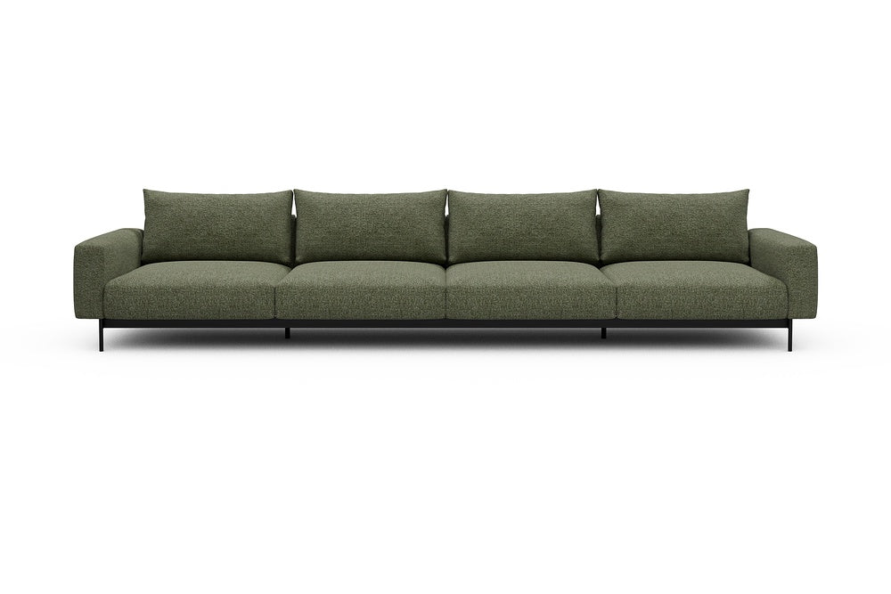 Arthon Modular Sofa - C4 - 395 x 100 cm - 4 Seater - 775 Carreno Vivid Green